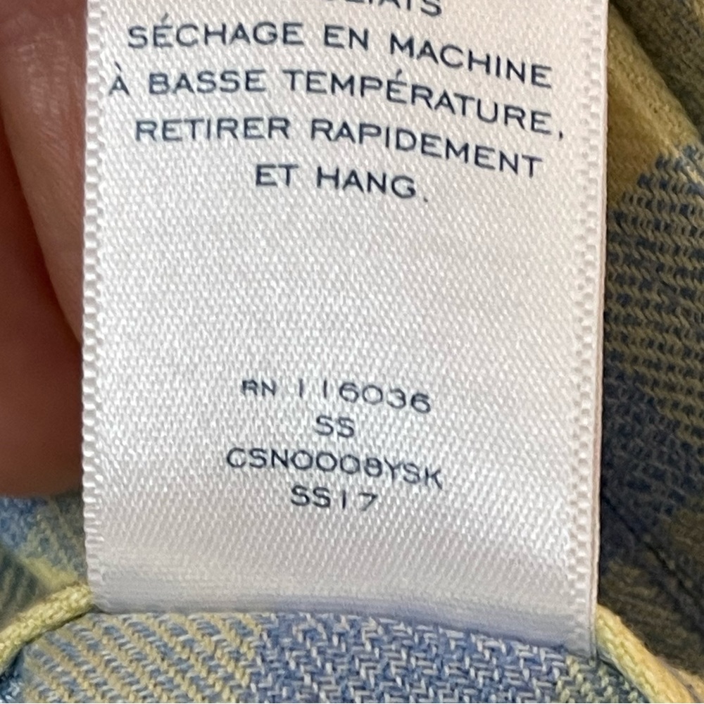Charles Tyrwhitt medium  blue & yellow checked - Picture 5 of 6